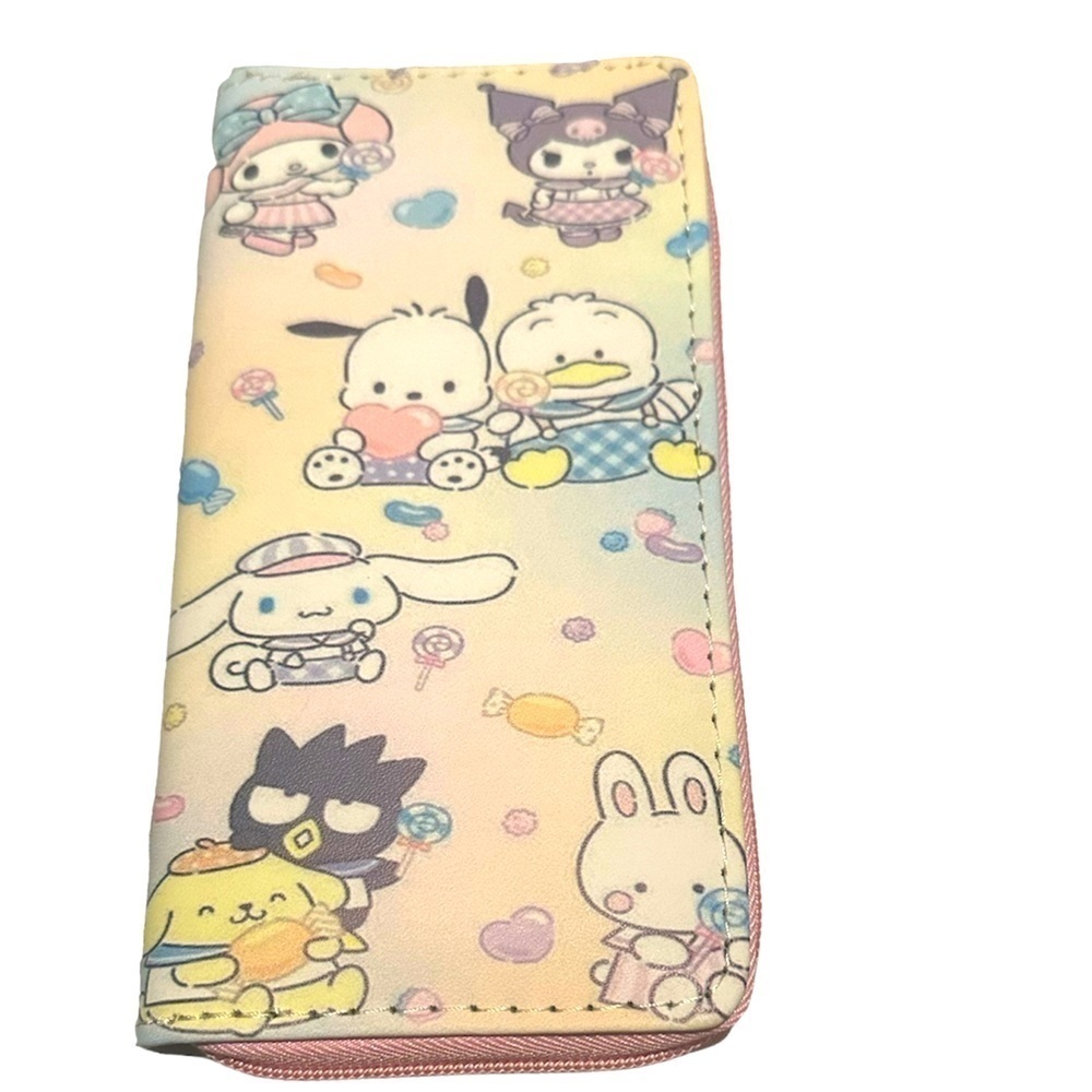 New Hello Kitty Friends Large Zipper Wallet